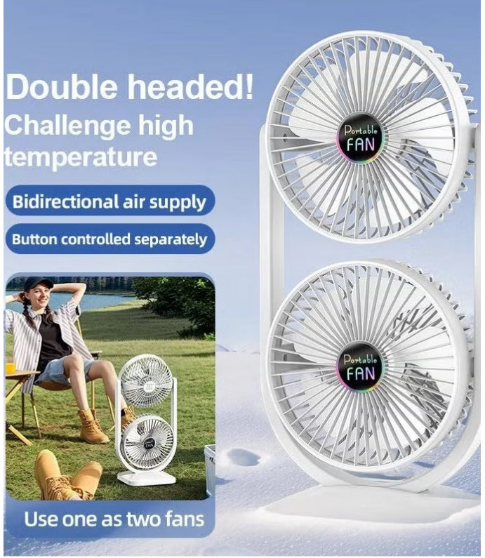 Table Fans, turbofan, Clip fan, Double-head adjustable desktop fan, Digital Display